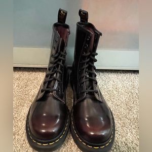 Dark Cherry Merlot (dark red:black) Dr. Martens. Size 6